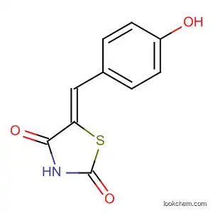 Molecular Structure of 154052-92-3 (2,4-Thiazolidinedione, 5-[(4-hydroxyphenyl)methylene]-, (5Z)-)