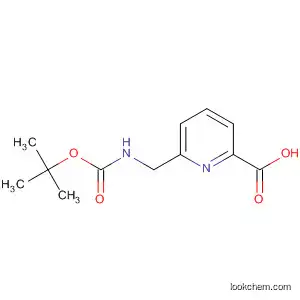 Molecular Structure of 171670-07-8 (6-((tert-butoxycarbonylamino)methyl)picolinic acid)