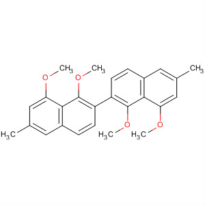 Molecular Structure of 17667-24-2 (2,2'-Binaphthalene, 1,1',8,8'-tetramethoxy-6,6'-dimethyl-)