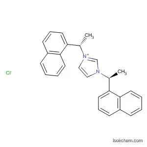 1H-Imidazolium, 1,3-bis[(1S)-1-(1-naphthalenyl)ethyl]-, chloride