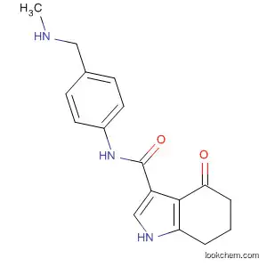 Molecular Structure of 194098-25-4 (1H-Indole-3-carboxamide,
4,5,6,7-tetrahydro-N-[4-[(methylamino)methyl]phenyl]-4-oxo-)