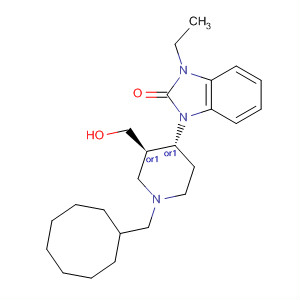 (±)-1-[(3R*,4R*)-1-(Cyclooctylmethyl)-3-(hydroxymethyl)-4-piperidinyl]-3-ethyl-1,3-dihydro-2H-benzimidazol-2-one