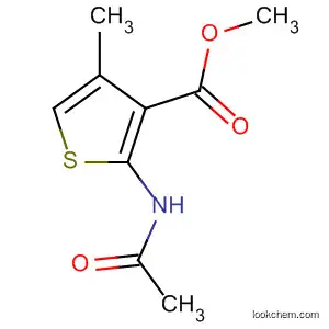 Molecular Structure of 4651-80-3 (3-Thiophenecarboxylic acid, 2-(acetylamino)-4-methyl-, methyl ester)