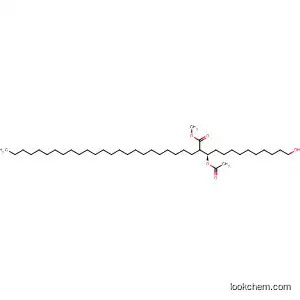 Molecular Structure of 593254-87-6 (Hexacosanoic acid, 2-[(1R)-1-(acetyloxy)-11-hydroxyundecyl]-, methyl
ester, (2R)-)