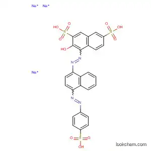 3- 하이드 록시 -4-[[4-[(4- 소 디오 설포 페닐) 아조] -1- 나프 탈 레닐] 아조] 나프탈렌 -2,7- 디설 폰산이 나트륨 염