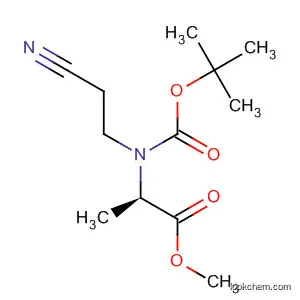 D-Alanine, N-(2-cyanoethyl)-N-[(1,1-dimethylethoxy)carbonyl]-, methyl
ester