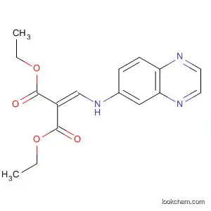 Molecular Structure of 70039-09-7 (Propanedioic acid, [(6-quinoxalinylamino)methylene]-, diethyl ester)