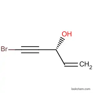 Molecular Structure of 72800-75-0 (1-Penten-4-yn-3-ol, 5-bromo-, (3R)-)