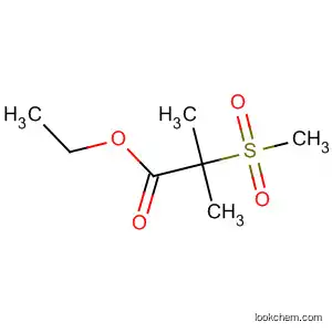 Molecular Structure of 873673-11-1 (Propanoic acid, 2-methyl-2-(methylsulfonyl)-, ethyl ester)