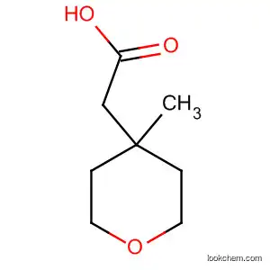 Molecular Structure of 894789-84-5 (2-(4-Methyl-tetrahydro-2H-pyran-4-yl)acetic acid)