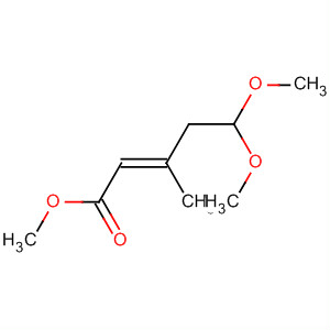 Molecular Structure of 156572-90-6 (2-Pentenoic acid, 5,5-dimethoxy-3-methyl-, methyl ester, (E)-)