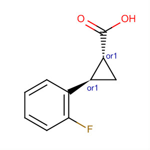 Cyclopropanecarboxylic acid, 2-(2-fluorophenyl)-, (1R,2R)-rel-