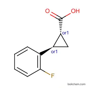Molecular Structure of 175168-71-5 (Cyclopropanecarboxylic acid, 2-(2-fluorophenyl)-, (1R,2R)-rel-)