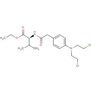 L-Valine, N-[[4-[bis(2-chloroethyl)amino]phenyl]acetyl]-, ethyl ester