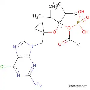 Phosphonic acid,
[[[1-[(2-amino-6-chloro-9H-purin-9-yl)methyl]cyclopropyl]oxy]methyl]-,
bis(1-methylethyl) ester