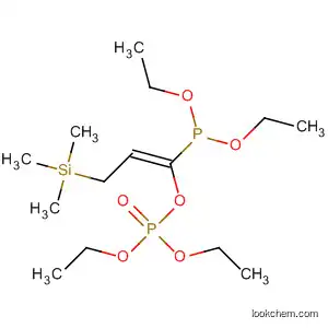 Phosphoric acid, 1-(diethoxyphosphinyl)-3-(trimethylsilyl)-1-propenyl
diethyl ester, (E)-