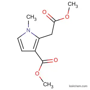 Molecular Structure of 871819-39-5 (1H-Pyrrole-2-acetic acid, 3-(methoxycarbonyl)-1-methyl-, methyl ester)