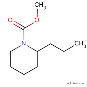 Molecular Structure of 92599-71-8 (1-Piperidinecarboxylic acid, 2-propyl-, methyl ester)