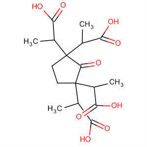 1,1,3,3-Cyclopentanetetrapropanoic acid, 2-oxo-