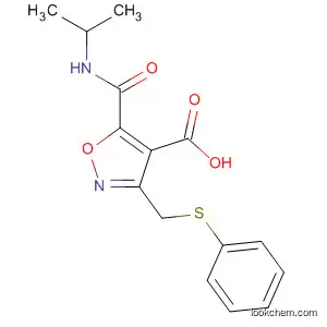4-이속사졸카르복실산, 5-[[(1-메틸에틸)아미노]카르보닐]-3-[(페닐티오)메틸]-