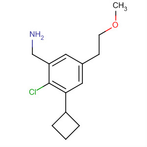 N-(2-chloro-5-(2-methoxyethyl)benzyl)cyclobutanamine