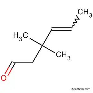 Molecular Structure of 1777-31-7 (4-Hexenal, 3,3-dimethyl-)