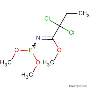 Molecular Structure of 19784-33-9 (Butanimidic acid, 2,2-dichloro-N-(dimethoxyphosphinyl)-, methyl ester)