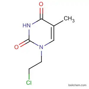 Molecular Structure of 22441-52-7 (2,4(1H,3H)-Pyrimidinedione, 1-(2-chloroethyl)-5-methyl-)