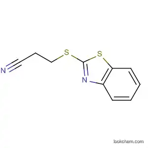 Molecular Structure of 25176-72-1 (Propanenitrile, 3-(2-benzothiazolylthio)- (9CI))