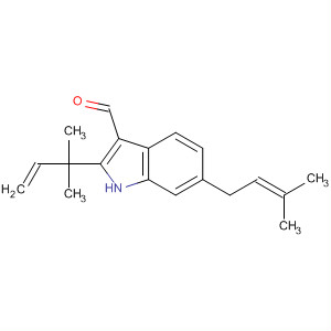 2-(2-methylbut-3-en-2-yl)-6-(3-methylbut-2-enyl)-1H-indole-3-carbaldehyde