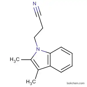 Molecular Structure of 26019-47-6 (2,3-DIMETHYLINDOLE-1-PROPANENITRILE)