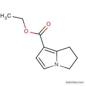 Molecular Structure of 34951-59-2 (1H-Pyrrolizine-7-carboxylic acid, 2,3-dihydro-, ethyl ester)