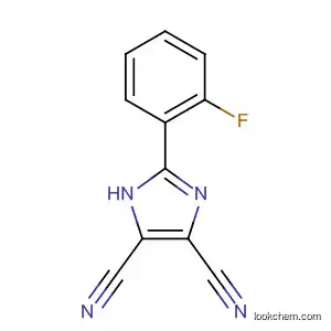 Molecular Structure of 40953-38-6 (1H-Imidazole-4,5-dicarbonitrile, 2-(2-fluorophenyl)-)