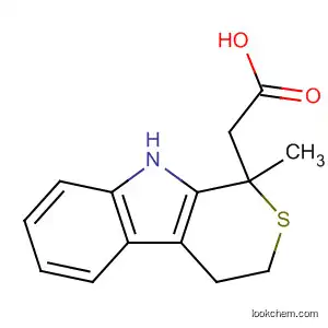 Molecular Structure of 41339-53-1 (Thiopyrano[3,4-b]indole-1-acetic acid, 1,3,4,9-tetrahydro-1-methyl-)