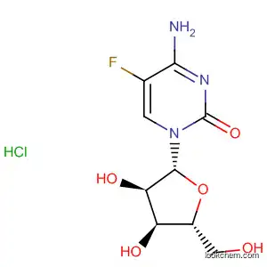 Molecular Structure of 4590-33-4 (Cytidine, 5-fluoro-, monohydrochloride)