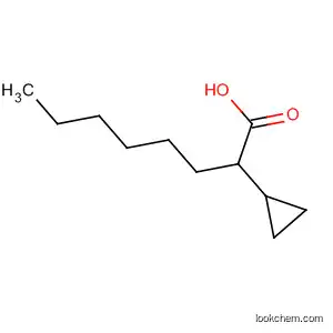 Molecular Structure of 4707-61-3 (Cyclopropaneacetic acid, 2-hexyl-, cis-)