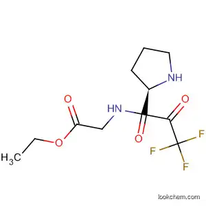 Molecular Structure of 490-01-7 (Glycine, N-[1-(trifluoroacetyl)-L-prolyl]-, ethyl ester)