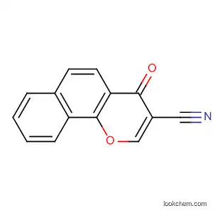 Molecular Structure of 50743-27-6 (4H-Naphtho[1,2-b]pyran-3-carbonitrile, 4-oxo-)
