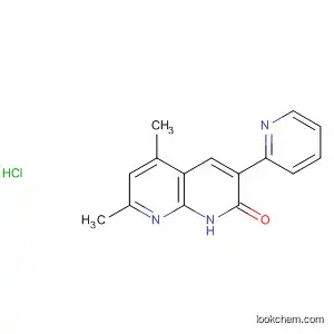 1,8-Naphthyridin-2(1H)-one, 5,7-dimethyl-3-(2-pyridinyl)-,
monohydrochloride