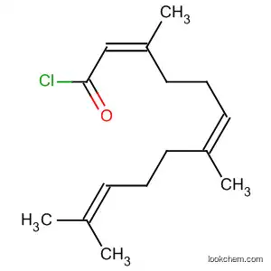 Molecular Structure of 52537-34-5 (2,6,10-Dodecatrienoyl chloride, 3,7,11-trimethyl-, (Z,Z)-)