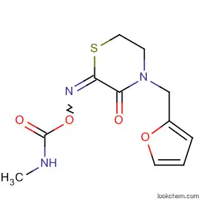 Molecular Structure of 56867-08-4 (2,3-Thiomorpholinedione, 4-(2-furanylmethyl)-,
2-[O-[(methylamino)carbonyl]oxime])