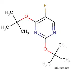 Molecular Structure of 58090-53-2 (2,4-Di-tert-butoxy-5-fluoro-pyrimidine)