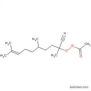 Molecular Structure of 58422-65-4 (Peracetic acid 1-cyano-1,4,8-trimethyl-7-nonenyl ester)