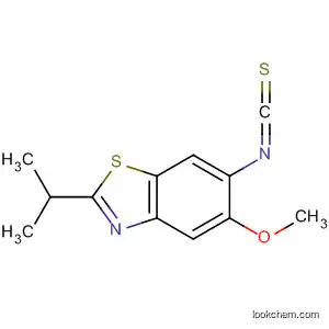 Molecular Structure of 58460-00-7 (Benzothiazole, 6-isothiocyanato-5-methoxy-2-(1-methylethyl)-)