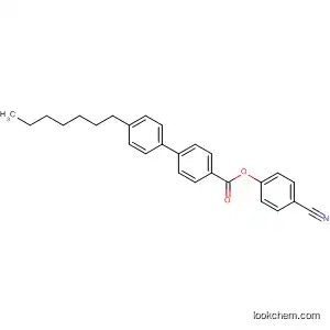 Molecular Structure of 58573-95-8 (4'-Heptyl-4-biphenylcarboxylic acid p-cyanophenyl ester)