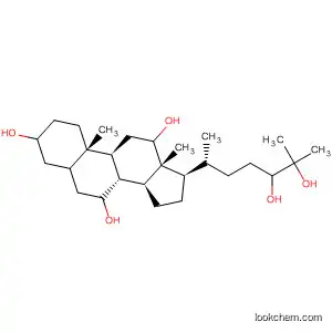 Molecular Structure of 58580-62-4 (Cholestane-3,7,12,24,25-pentol, (3a,5b,7a,12a,24R)-)