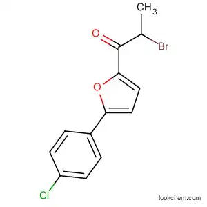 Molecular Structure of 59194-97-7 (1-Propanone, 2-bromo-1-[5-(4-chlorophenyl)-2-furanyl]-)