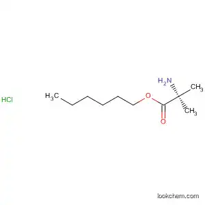 Molecular Structure of 59660-90-1 (Alanine, 2-methyl-, hexyl ester, hydrochloride)