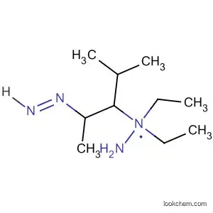 Molecular Structure of 59856-62-1 (1-[1-(2,2-Diethylhydrazino)-2-methylpropyl]-2-ethyldiazene)
