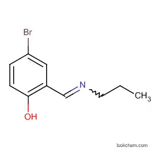 Molecular Structure of 61131-71-3 (Phenol, 4-bromo-2-[(propylimino)methyl]-)